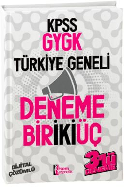 2024 KPSS Genel Yetenek Genel Kültür Türkiye Geneli Deneme 1-2-3