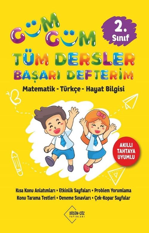 2. Sınıf Güm Güm Tüm Dersler Başarı Defterim Matematik-Türkçe-Hayat Bilgisi