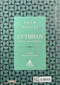 Et-Tibyan Kur'an Okuma Adapları (Arapça-Türkçe)
