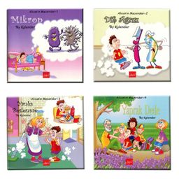 Alican'ın Maceraları (4 Kitap Set Renkli Resimli)