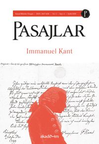Pasajlar Sosyal Bilimler Dergisi Sayı:6 Eylül 2020 Immanuel Kant