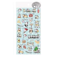 Tatlı Panda ve Yılbaşı Temalı Parıltılı Sticker Seti • Bullet Journal