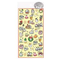 Yılbaşı Temalı Tatlı Panda Sticker Seti • Bullet Journal