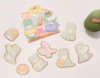 Sevimli Yeşil Ayıcık Temalı 24 Adet Sticker Seti • Bullet Journal