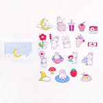 Sevimli Tavşan Temalı 40 Adet Sticker Seti • Bullet Journal
