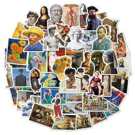 Klasik Sanat Sticker Seti