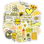 Sarı Vibes Sticker Seti