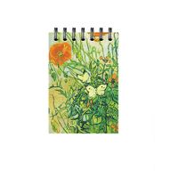 Butterflies and Poppies Spiral Not Defteri