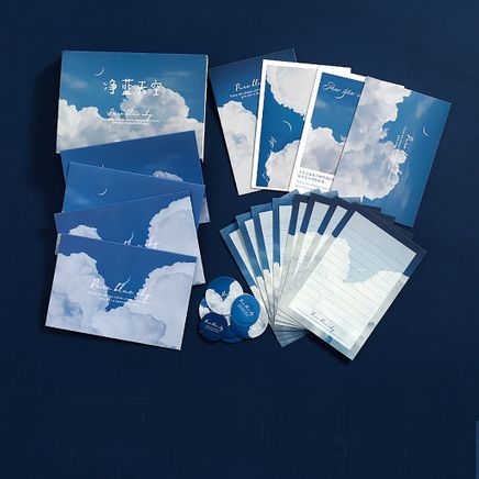 Mavi Bulutlar Mektup Seti