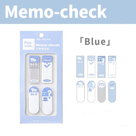 Gökyüzü Notlar Memo-check Yapışkan Not Seti • Index Sticker • Post-it • Sticky Note