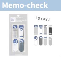 Gölge Notlar Memo-check Yapışkan Not Seti