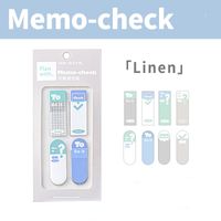 Yeşil Temalı Memo-check Yapışkan Not Seti