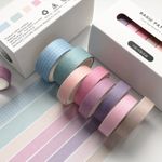 Rainbow Pastel Temalı 7 Renkli Washi Bant • Sticky Note