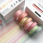 Rising Sun Temalı 7 Renkli Washi Bant • Sticky Note
