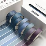 Purplish Blue Temalı 7 Renkli Washi Bant • Sticky Note