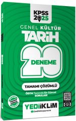 2025 KPSS Genel Kültür Tarih Tamamı Çözümlü 20 Deneme