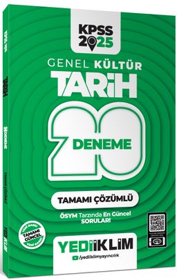 2025 KPSS Genel Kültür Tarih Tamamı Çözümlü 20 Deneme