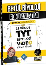 Betül Biyoloji Konu Anlatımı 28 Günde TYT Biyoloji Video Kamp Kitabı