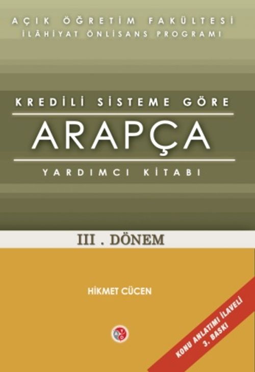 AÖİ Yeni Sisteme Göre Arapça Yardımcı Kitabı 3. Dönem