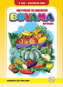 Meyveler ve Sebzeler Boyama Kitabı