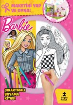 Barbie Çıkartmalı Boyama Kitabı Maketini Yap ve Oyna