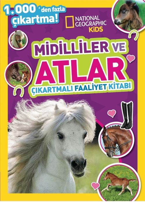 National Geographic Kids Midilliler ve Atlar Çıkartmalı Faaliyet