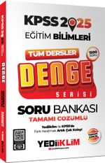 2025 KPSS Eğitim Bilimleri Tüm Dersler Denge Serisi Tamamı Çözümlü Soru Bankası