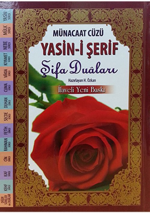Münacat Cüzü Yasin-i Şerif Şifa Duaları (Büyük Boy-Karton Kapak )