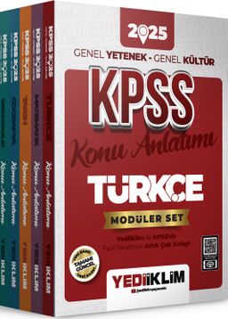 2025 KPSS Genel Yetenek Genel Kültür Konu Anlatımlı Modüler Set (5 Kitap)