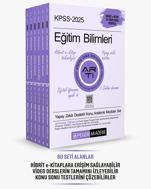 2025 KPSS Eğitim Bilimleri Konu Anlatımlı Modüler Set (6 Kitap)