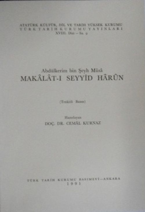 Makalat-ı Seyyid Harun / 13-Z-128