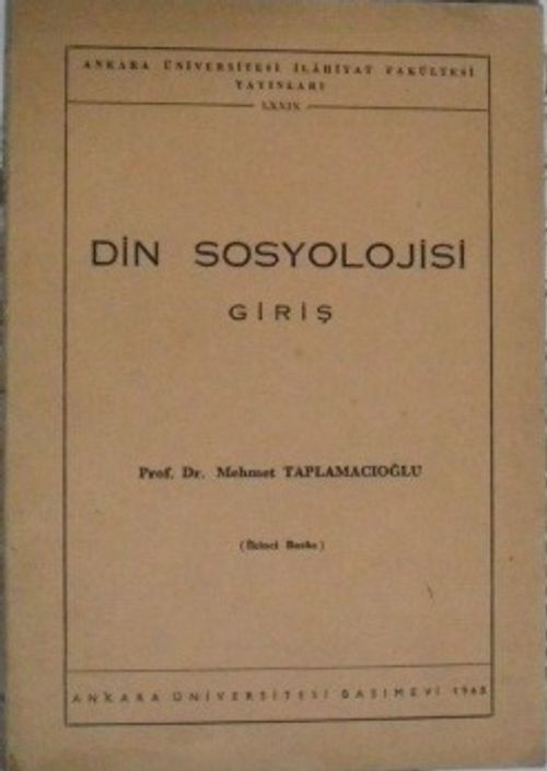 Din Sosyolojisi - Giriş / 13-C-20