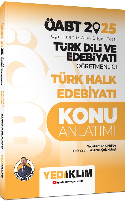 2025 ÖABT Türk Dili ve Edebiyatı Öğretmenliği Türk Halk Edebiyatı Konu Anlatımı 