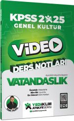 2025 KPSS Genel Kültür Vatandaşlık Video Ders Notları