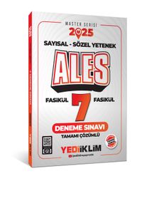 2025 ALES Sayısal Sözel Yetenek Tamamı Çözümlü 7 Fasikül Deneme Sınavı