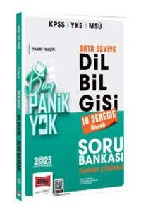2025 KPSS YKS MSÜ Tamamı Çözümlü Panik Yok Orta Seviye Dil Bilgisi Soru Bankası (10 Deneme İlaveli) 