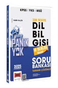 2025 KPSS YKS MSÜ Tamamı Çözümlü Panik Yok Zor Seviye Dil Bilgisi Soru Bankası (10 Deneme İlaveli) 