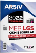 2022 LGS 8. Sınıf Arşiv Serisi Tıpkı Basım Çıkmış Sorular Tamamı Video Çözümlü