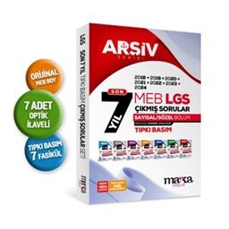 Son 7 Yıl LGS 8. Sınıf Arşiv Serisi Tıpkı Basım Fasikül Fasikül Çıkmış Sorular Tamamı Video Çözümlü