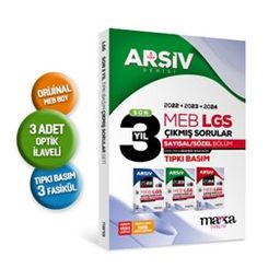 Son 3 Yıl LGS 8. Sınıf Arşiv Serisi Tıpkı Basım Fasikül Fasikül Çıkmış Sorular Tamamı Video Çözümlü