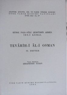 Tevarih-i Al-i Osman / II. Defter / 13-Z-31