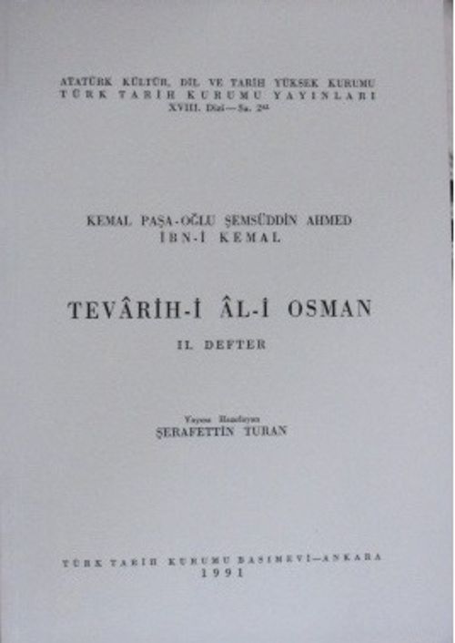 Tevarih-i Al-i Osman / II. Defter / 13-Z-31