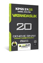 2025 KPSS Genel Kültür Atölye Serisi Vatandaşlık Tamamı Video Çözümlü 20 Deneme Sınavı