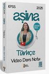 2025 İsem KPSS Aşina T&uuml;rk&ccedil;e Video Ders Notu
