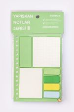 Yeşil Yapışkan Not Seti • Post-it • Sticky Note