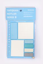 Mavi Yapışkan Not Seti • Post-it • Sticky Note