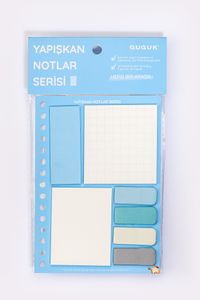 Mavi Yapışkan Not Seti • Post-it • Sticky Note