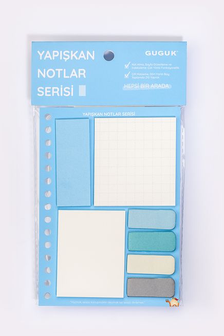 Mavi Yapışkan Not Seti • Post-it • Sticky Note