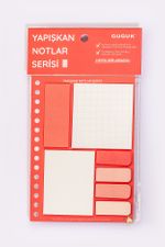 Kırmızı Yapışkan Not Seti • Post-it • Sticky Note