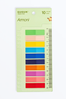 Armoni 10 Renkli Cetvelli Şeffaf Pet Index • Index Sticker • Post-it • Sticky Note
